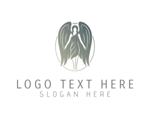 Angelic - Holy Archangel Wings logo design