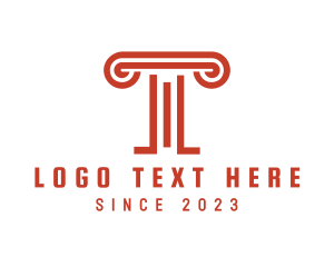 Lettermark - Architecture Pillar Firm logo design