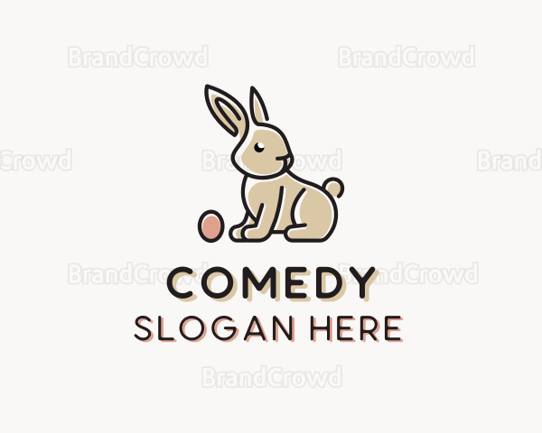 Easter Bunny Egg Logo