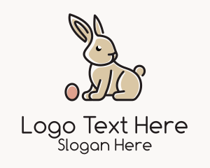 Egg - Easter Bunny Egg logo design