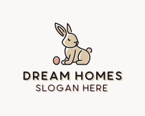 Easter Bunny Egg Logo