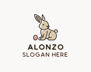 Easter Bunny Egg logo design