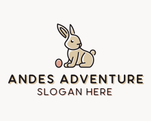 Easter Bunny Egg logo design