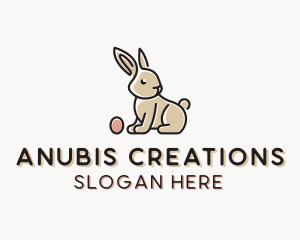 Easter Bunny Egg logo design