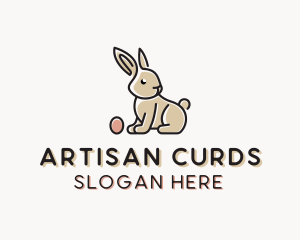 Easter Bunny Egg logo design