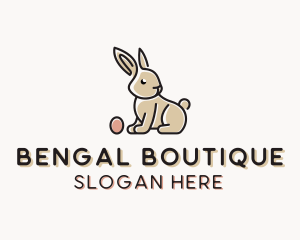 Easter Bunny Egg logo design