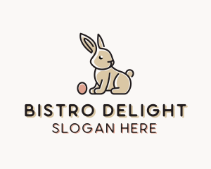 Easter Bunny Egg logo design