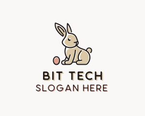 Easter Bunny Egg logo design