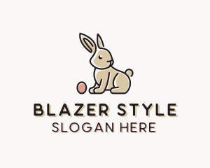 Easter Bunny Egg logo design