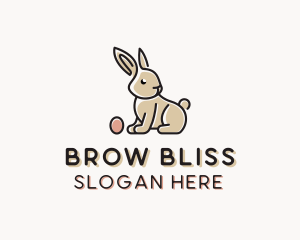 Easter Bunny Egg logo design