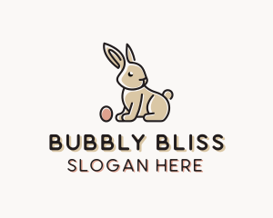 Easter Bunny Egg logo design