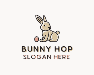 Easter Bunny Egg logo design