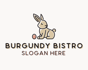 Easter Bunny Egg logo design