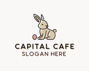 Easter Bunny Egg logo design