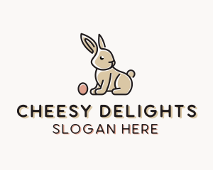 Easter Bunny Egg logo design