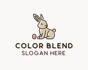 Easter Bunny Egg logo design