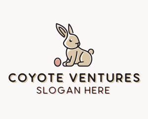 Easter Bunny Egg logo design