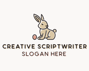 Easter Bunny Egg logo design