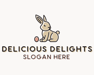 Easter Bunny Egg logo design