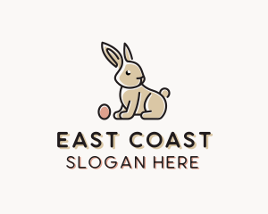 Easter Bunny Egg logo design