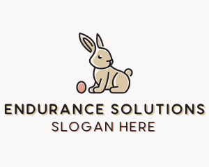 Easter Bunny Egg logo design