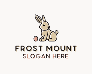 Easter Bunny Egg logo design