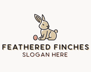 Easter Bunny Egg logo design