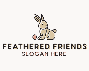 Easter Bunny Egg logo design