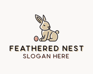 Easter Bunny Egg logo design