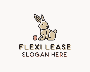 Easter Bunny Egg logo design