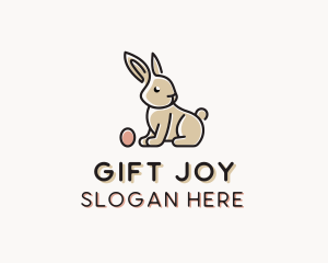 Easter Bunny Egg logo design