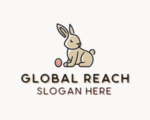 Easter Bunny Egg logo design