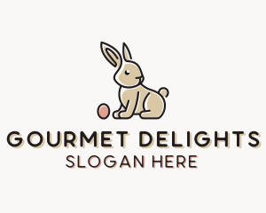 Easter Bunny Egg logo design