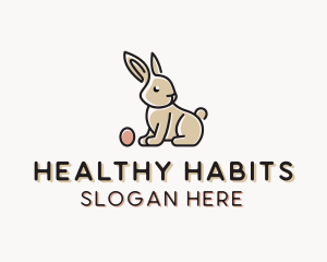 Easter Bunny Egg logo design