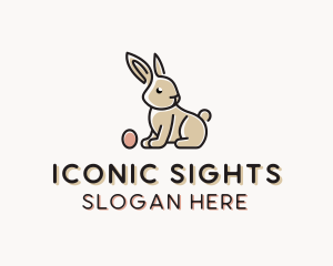 Easter Bunny Egg logo design