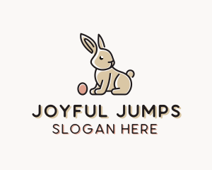 Easter Bunny Egg logo design