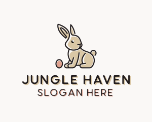 Easter Bunny Egg logo design