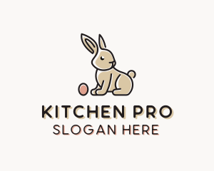 Easter Bunny Egg logo design