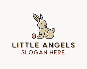 Easter Bunny Egg logo design