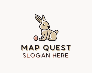 Easter Bunny Egg logo design