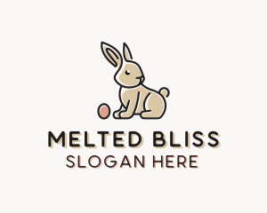 Easter Bunny Egg logo design