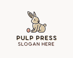 Easter Bunny Egg logo design