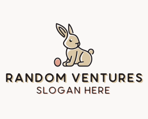 Easter Bunny Egg logo design