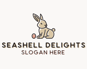 Easter Bunny Egg logo design