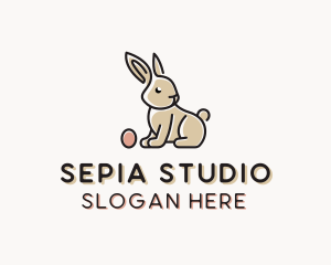 Easter Bunny Egg logo design