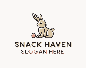 Easter Bunny Egg logo design