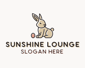 Easter Bunny Egg logo design