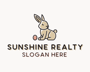 Easter Bunny Egg logo design