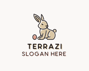 Easter Bunny Egg logo design