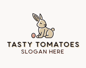 Easter Bunny Egg logo design